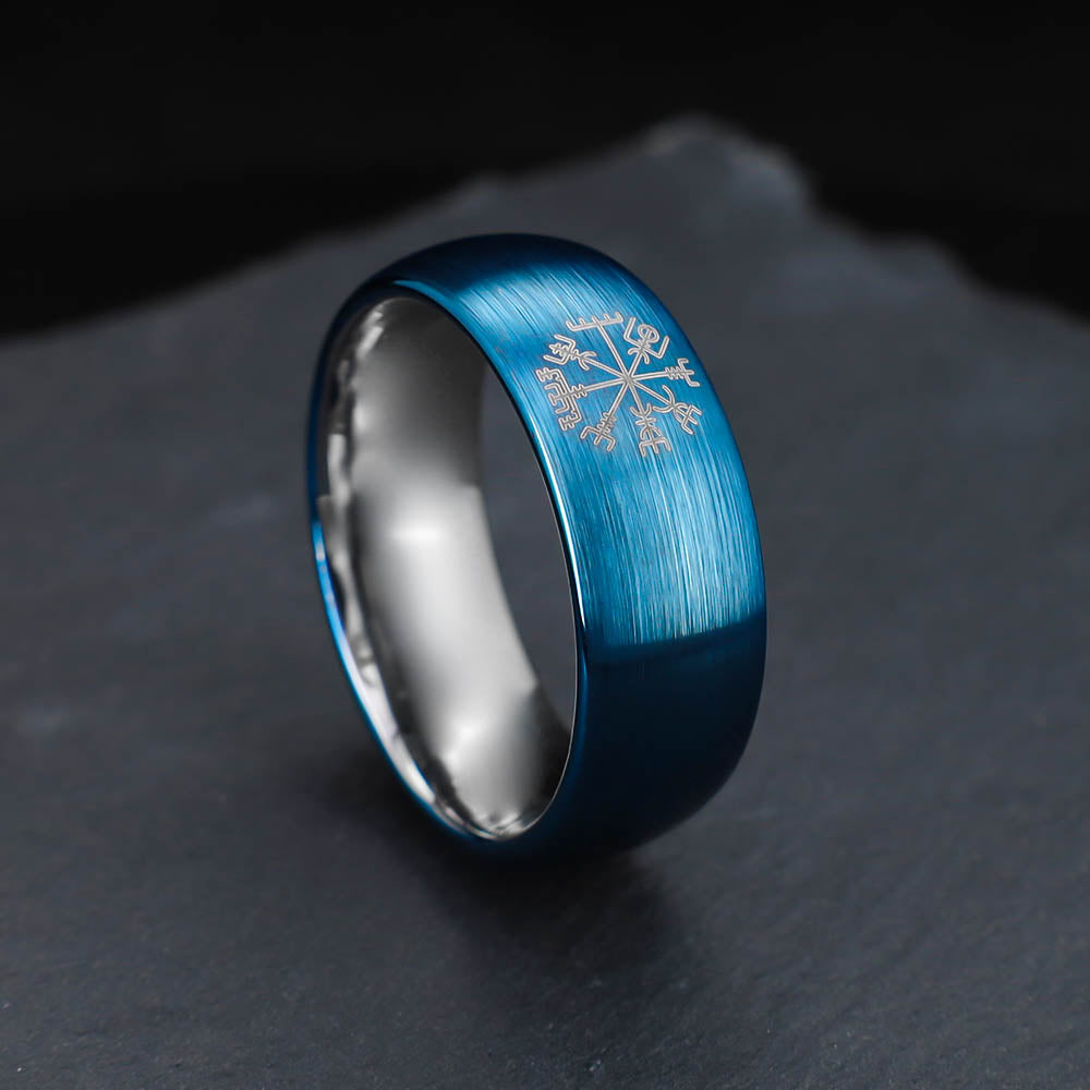 North Sea Compass Ring - Tungsten Carbide