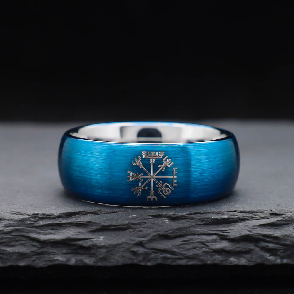 North Sea Compass Ring - Tungsten Carbide