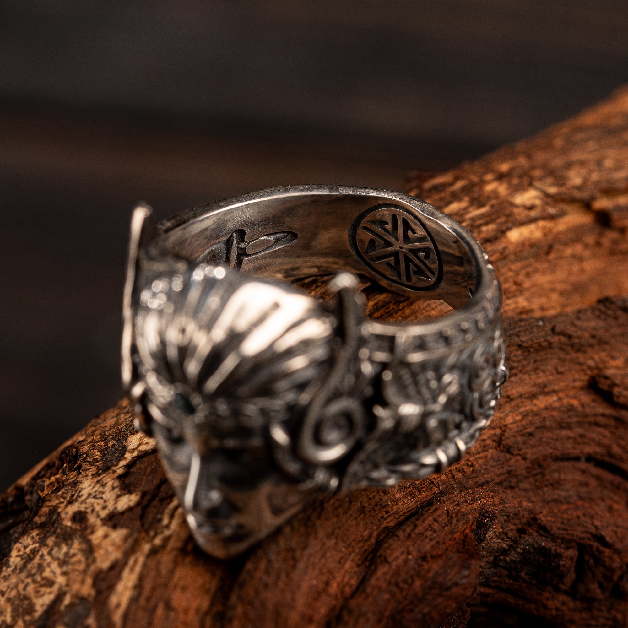 Handcrafted Queen Frigg Ring - Sterling Silver
