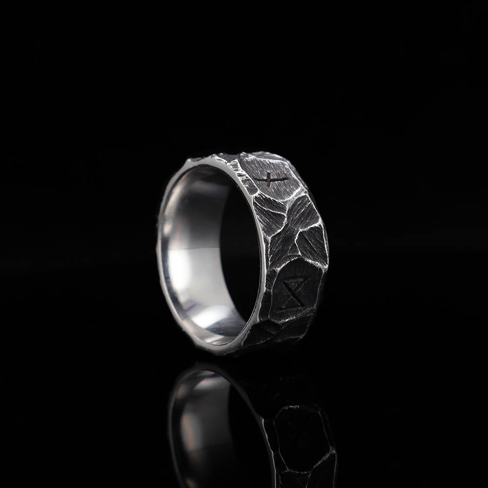 Runic Blacksmith Ring - Stainless Steel
