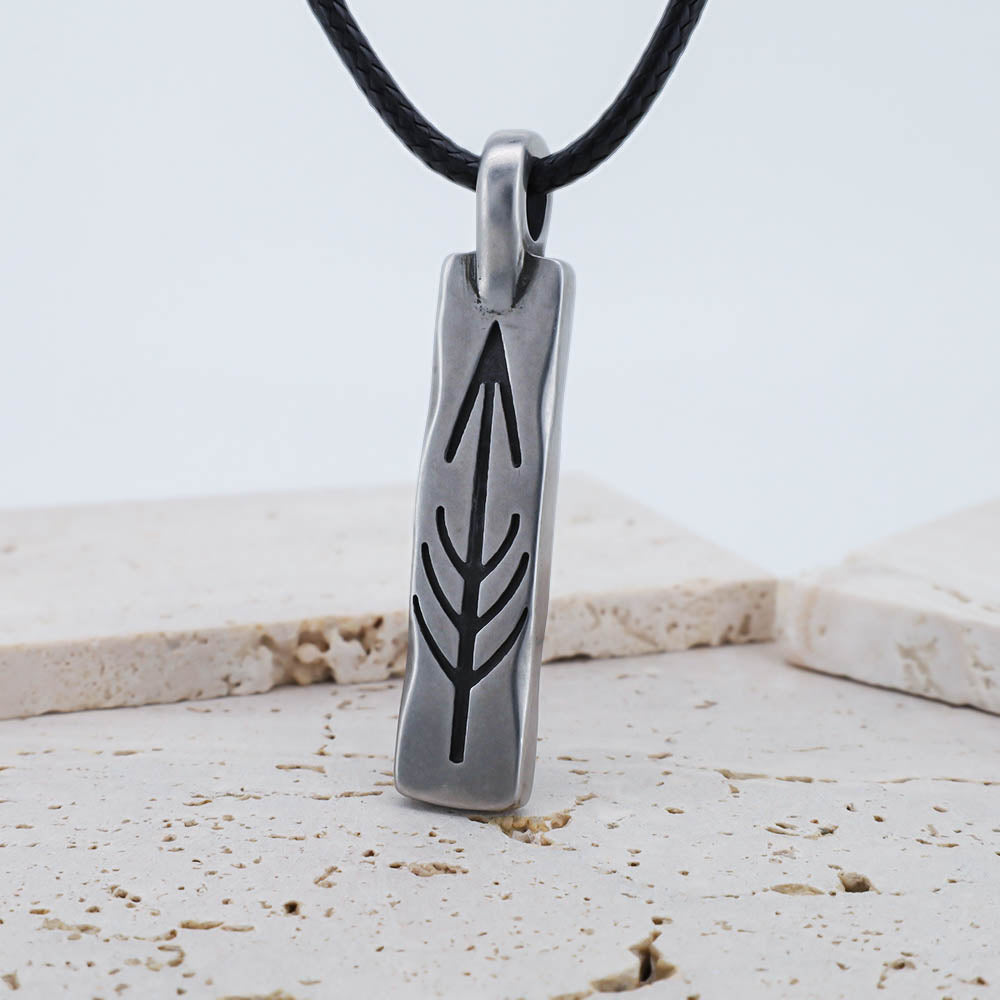 Yggdrasil's Arrow Pendant - Stainless Steel