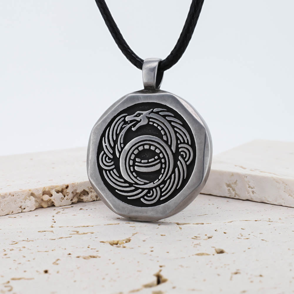 Infinity Serpent Pendant - Stainless Steel