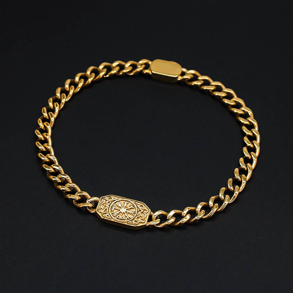 Wayfinder's 6mm Chain Bracelet - 18k Gold Plated Steel