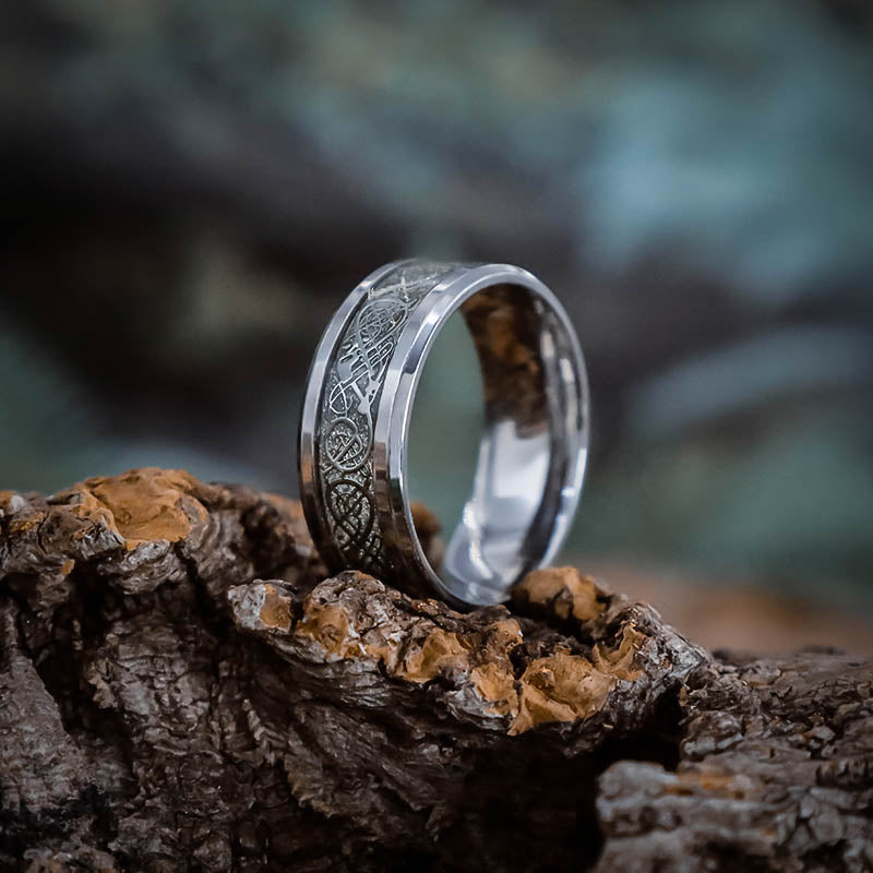 Viking Ornamental Ring - Stainless Steel