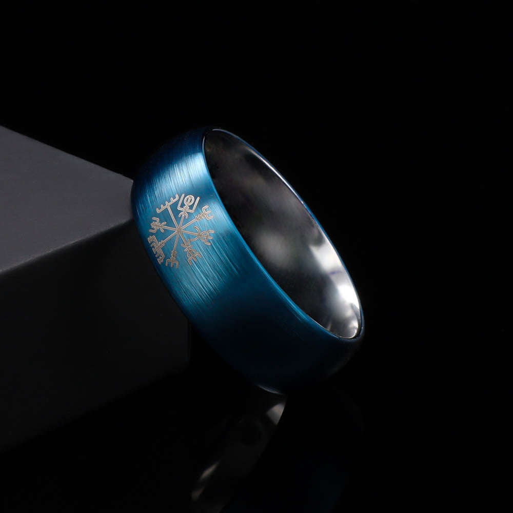 North Sea Compass Ring - Tungsten Carbide