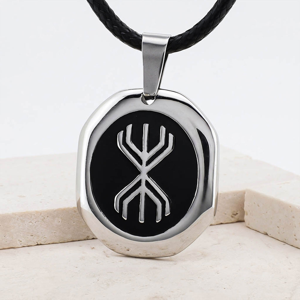 Digital Yggdrasil Pendant - Stainless Steel