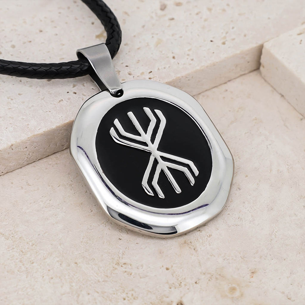 Digital Yggdrasil Pendant - Stainless Steel