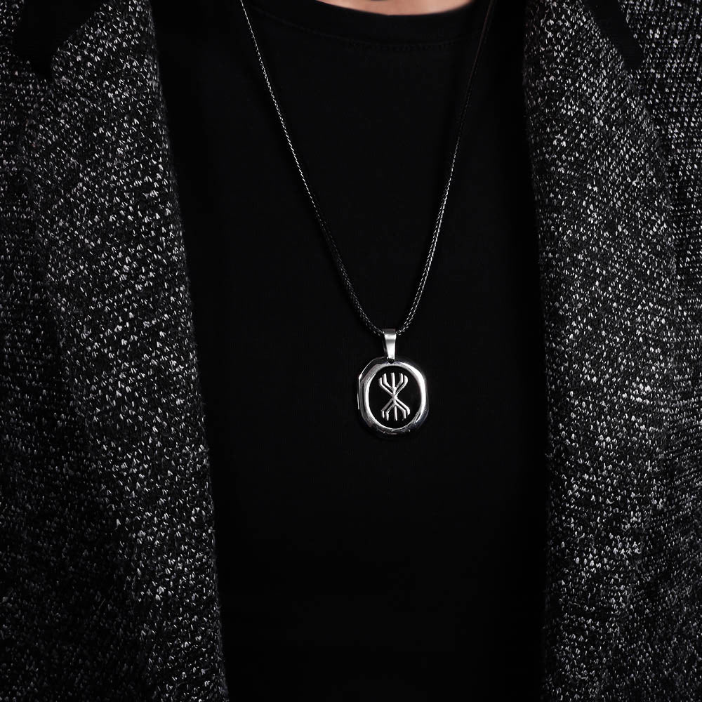 Digital Yggdrasil Pendant - Stainless Steel