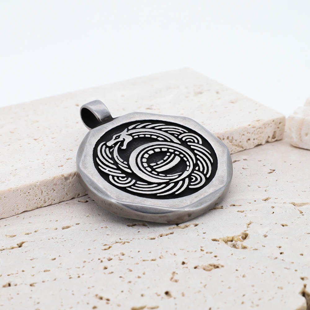 Infinity Serpent Pendant - Stainless Steel