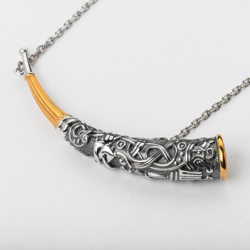 Handcrafted Horn of the Watchman Necklace - Sterling Silver