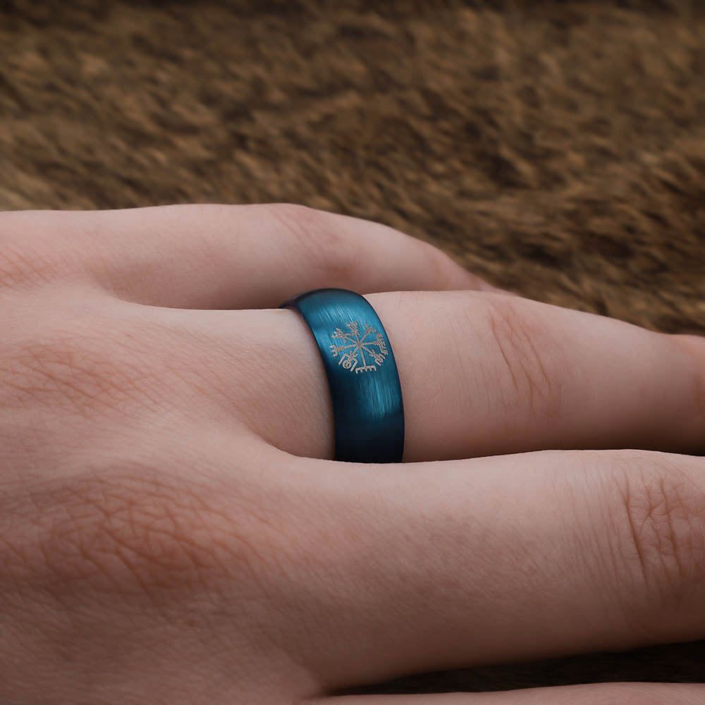 North Sea Compass Ring - Tungsten Carbide