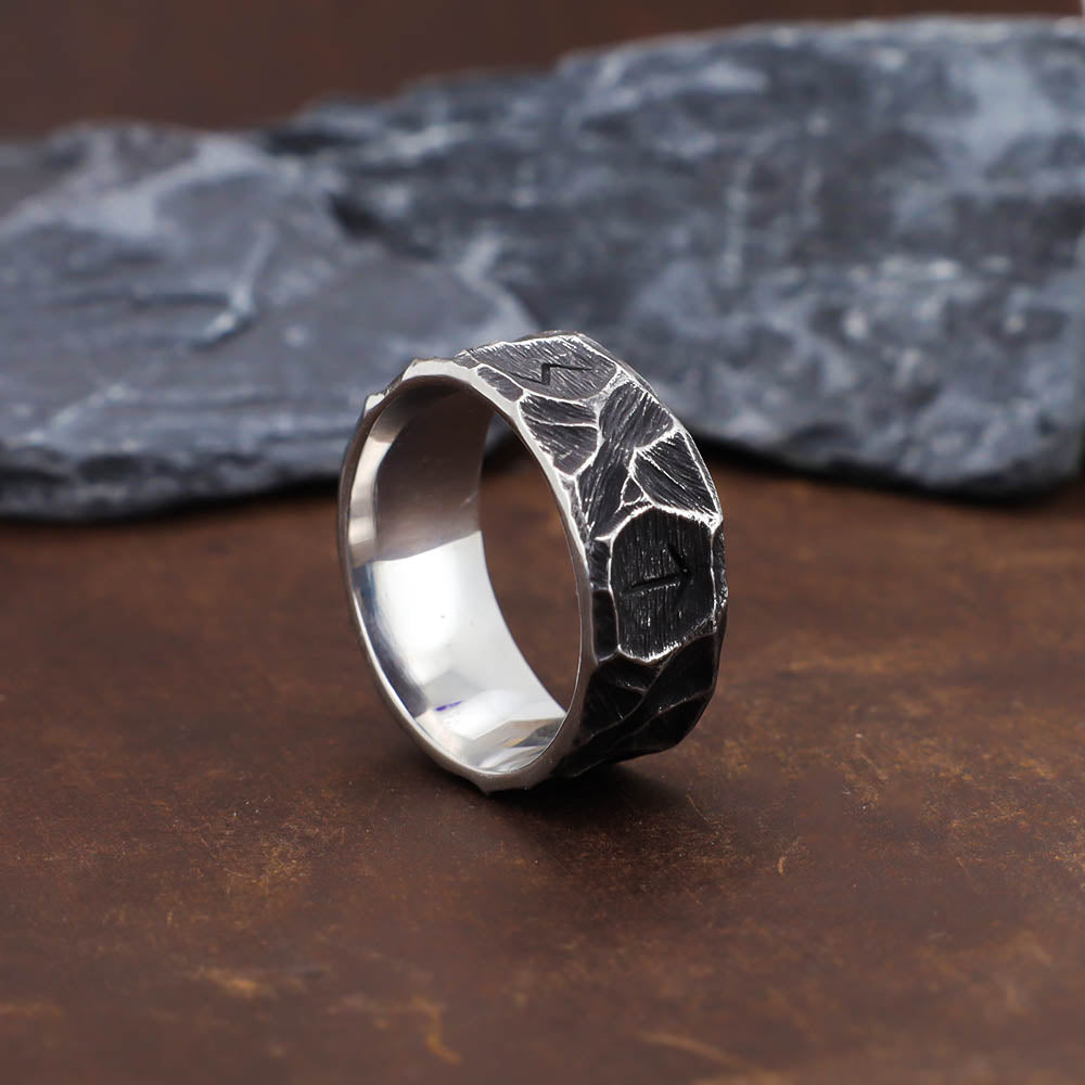 Runic Blacksmith Ring - Stainless Steel