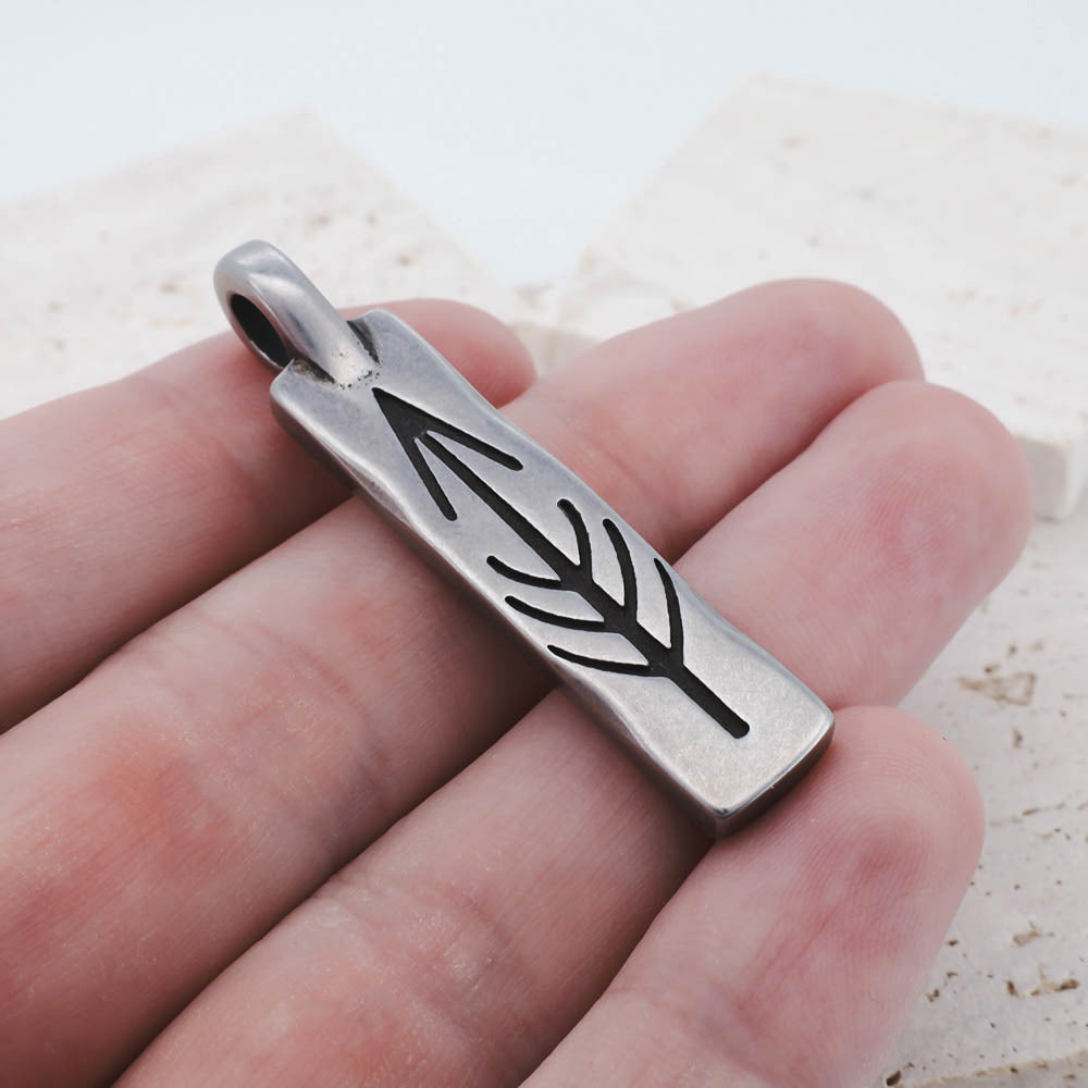Yggdrasil's Arrow Pendant - Stainless Steel
