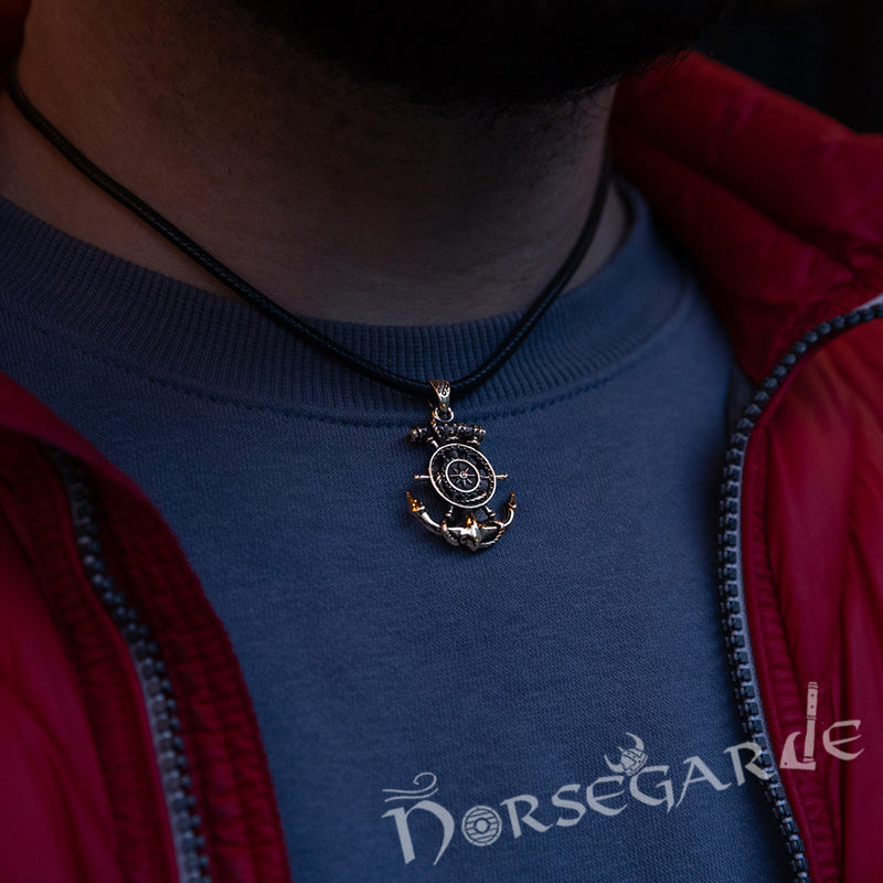 Handcrafted Navigator's Anchor Pendant - Brass