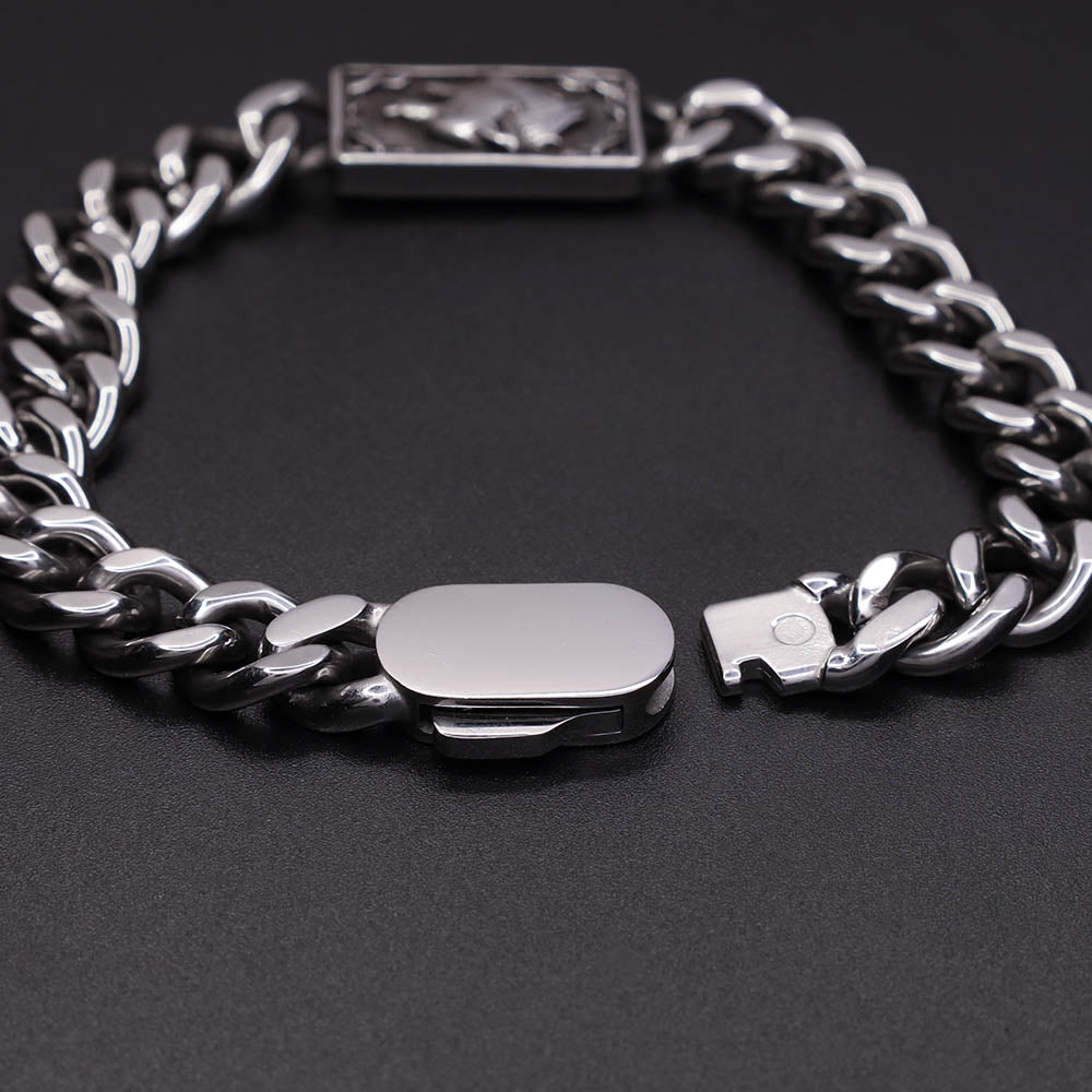 Fenrir's Fang 10mm Chain Bracelet - Stainless Steel