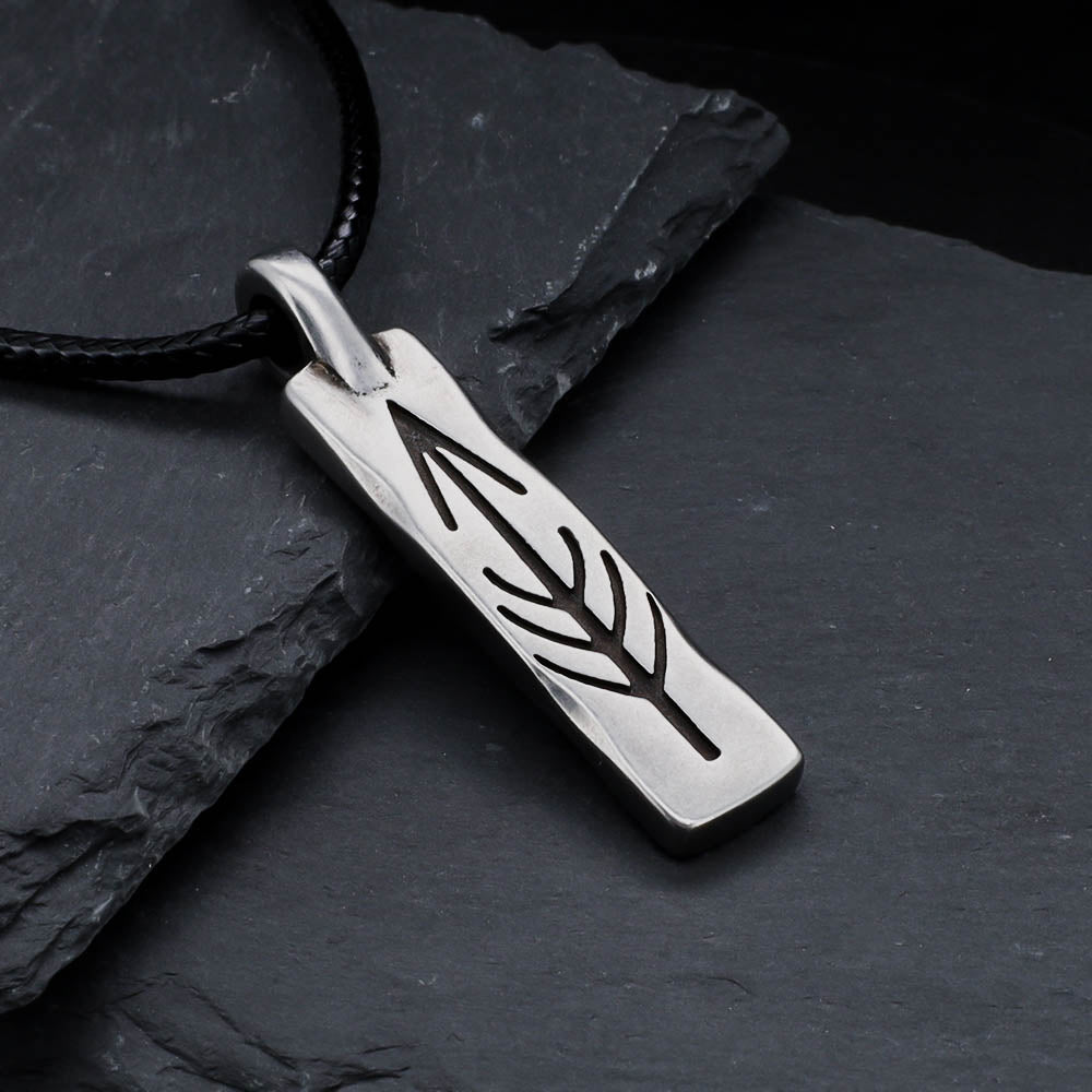 Yggdrasil's Arrow Stainless Steel Pendant