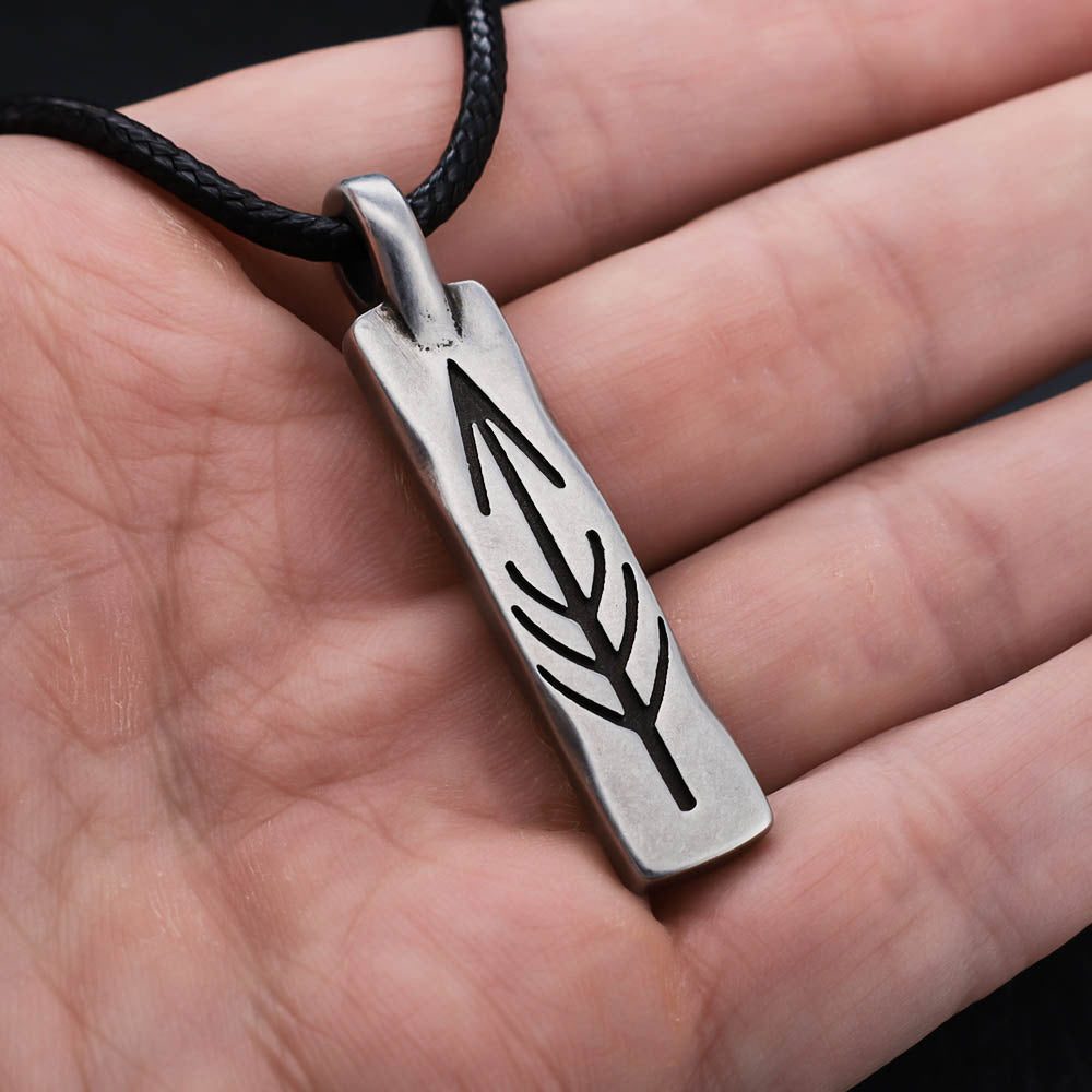 Yggdrasil's Arrow Pendant - Stainless Steel
