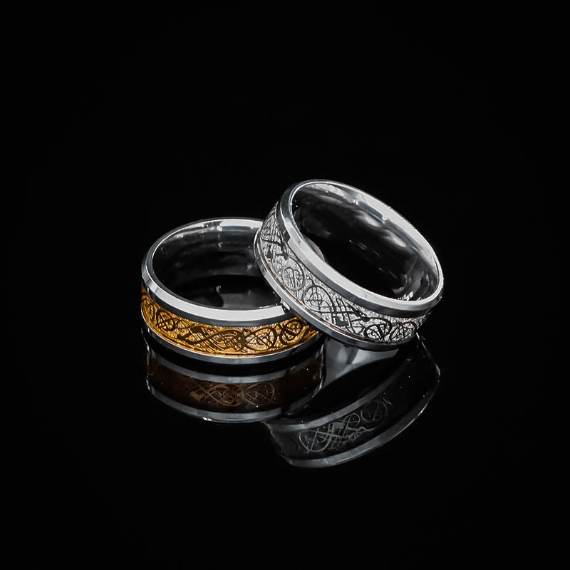Viking Ornamental Ring - Stainless Steel
