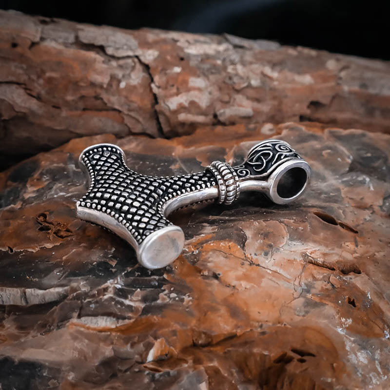 Ornamental Mjölnir Amulet - Stainless Steel