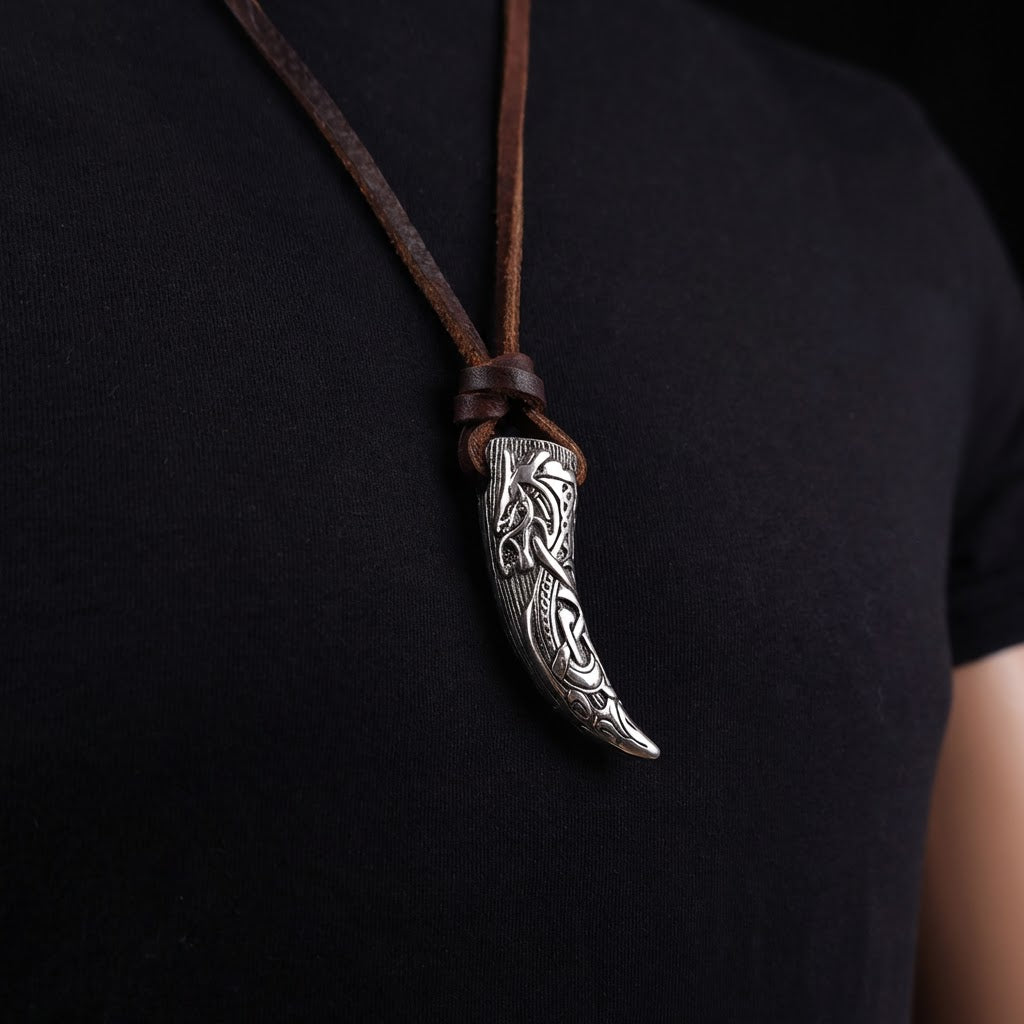 Fenrir Wolf Metal Fang - Stainless Steel