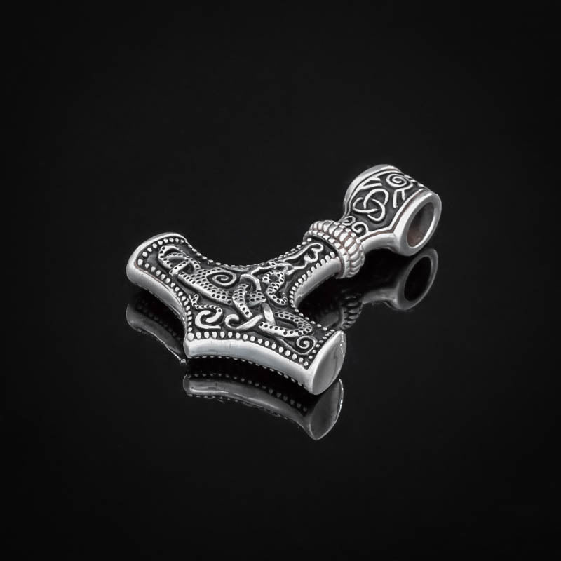 Ornamental Mjölnir Amulet - Stainless Steel