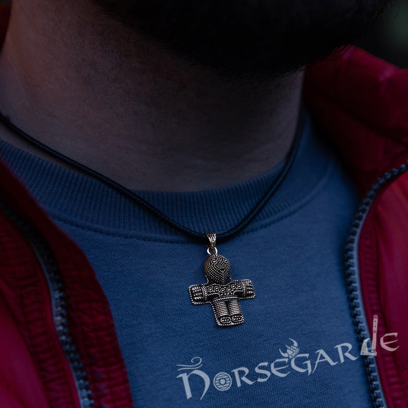 Handcrafted Viking Crucifix Replica - Brass