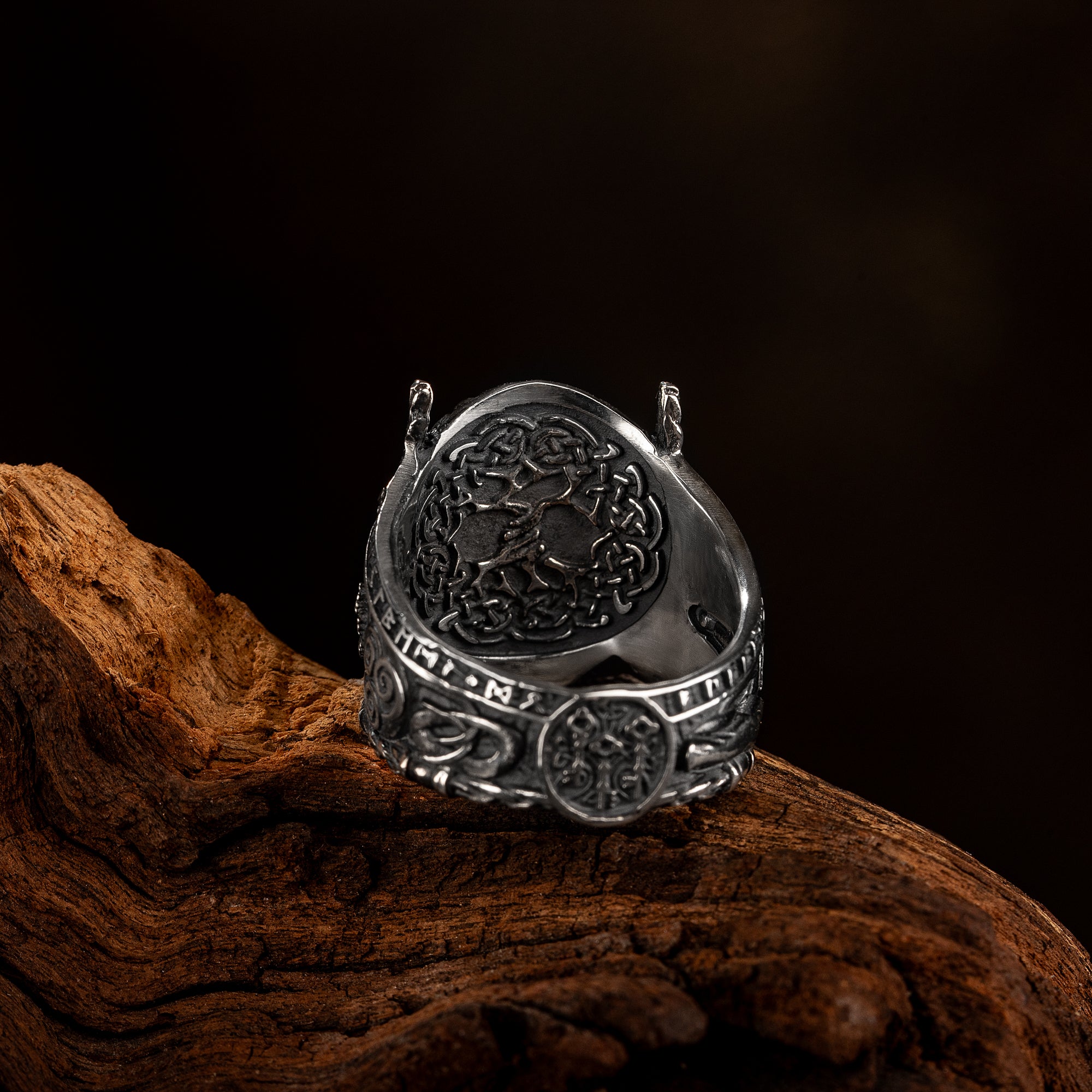 Handcrafted Queen Frigg Ring - Sterling Silver