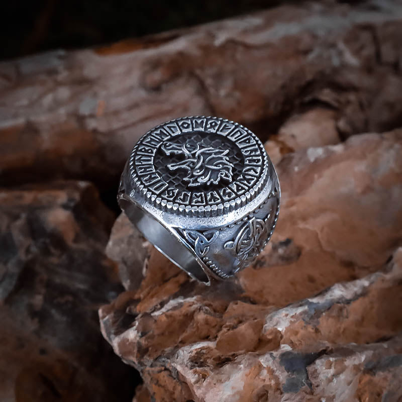 Fenrir Signet Ring - Stainless Steel