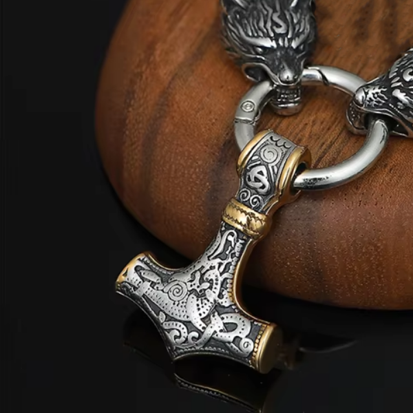 Wolf's Bite Ring King's Chain - Stainless Steel