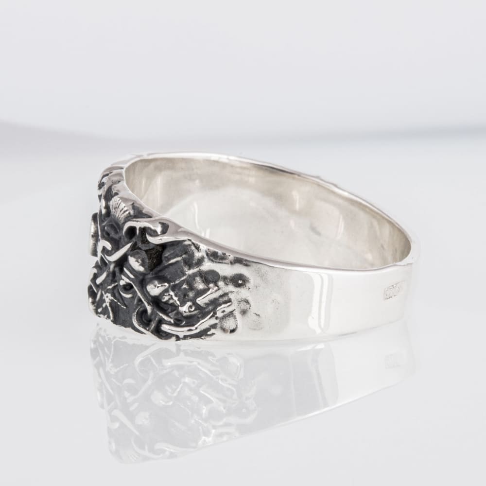 Handcrafted Deep Sea Anchor Ring - Sterling Silver