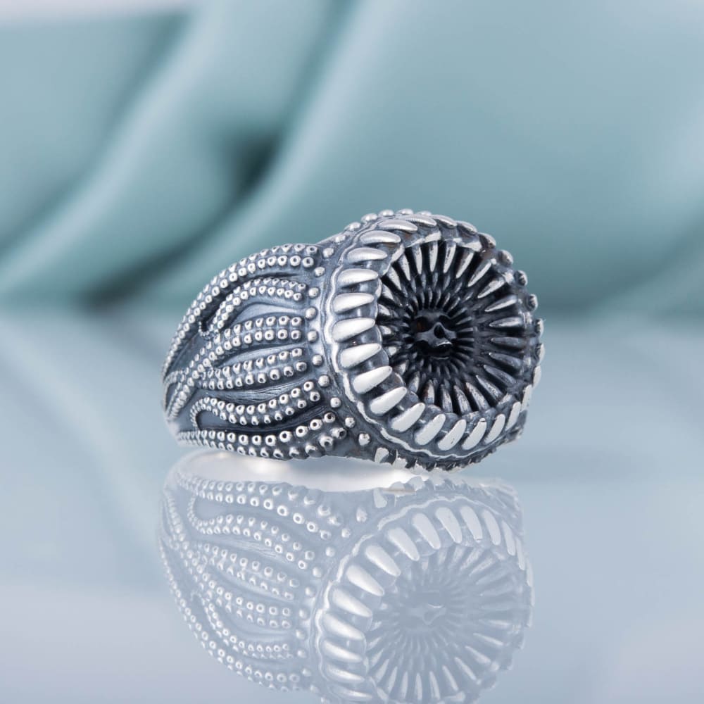 Handcrafted Maw of the Kraken Ring - Sterling Silver