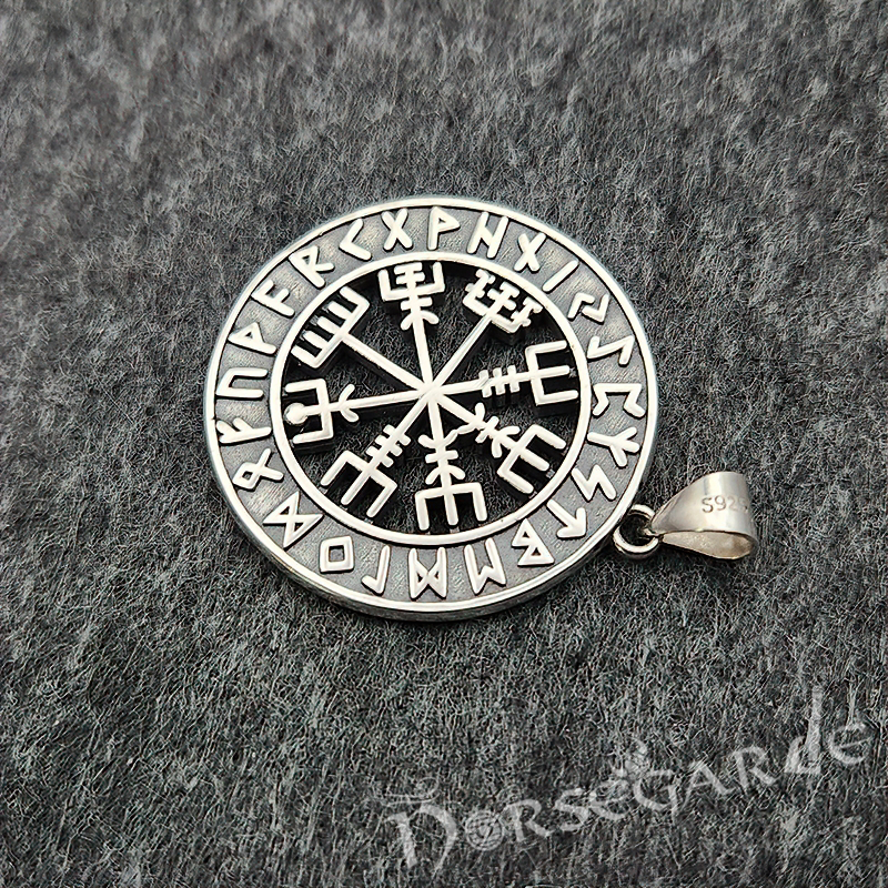 Vegvisir Compass Runic Amulet - Sterling Silver