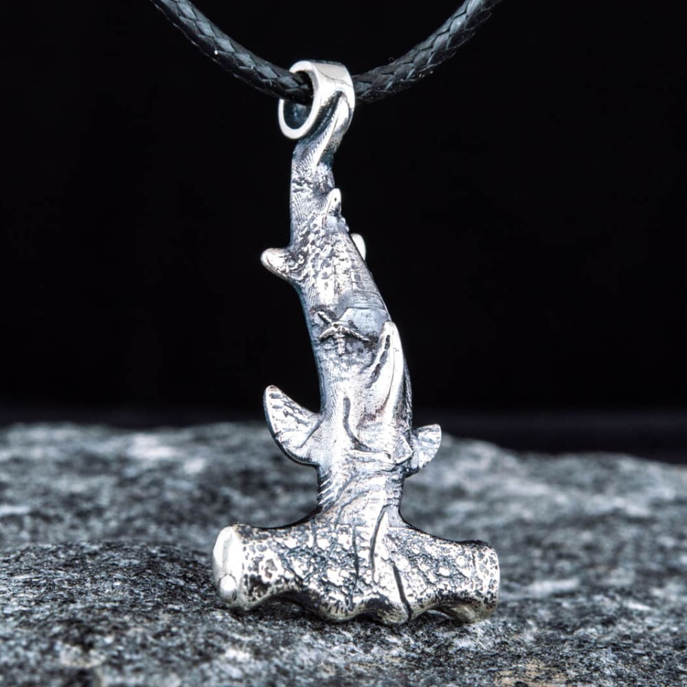 Handcrafted Hammer Shark Pendant - Sterling Silver
