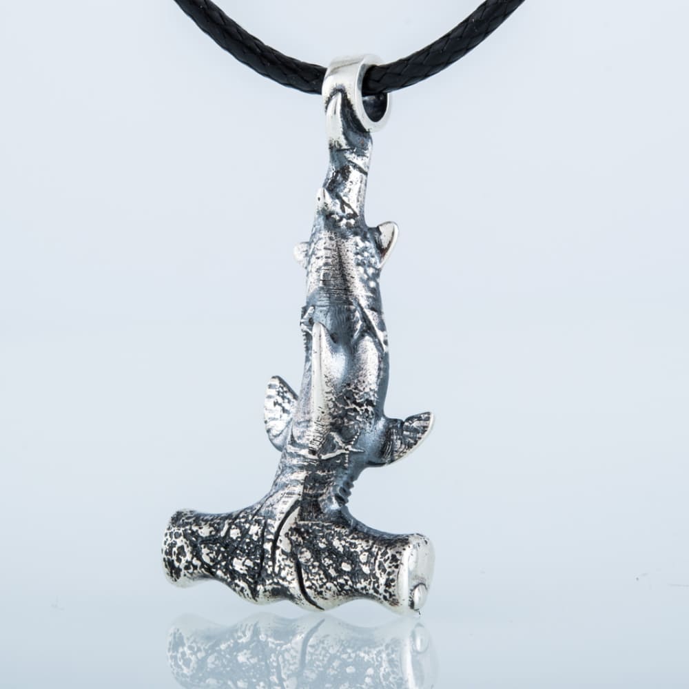 Handcrafted Hammer Shark Pendant - Sterling Silver
