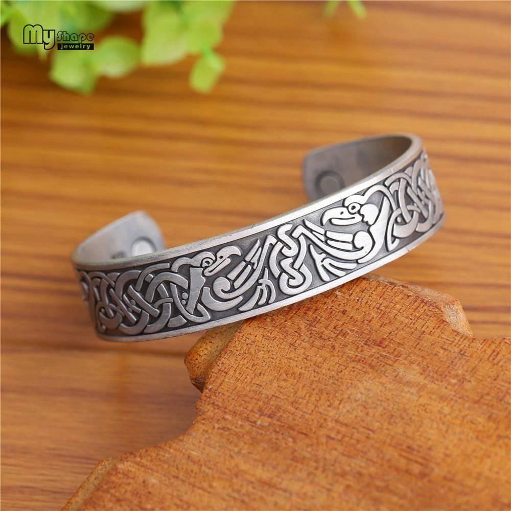 Antique Celtic Bangle - Ravens - Norsegarde