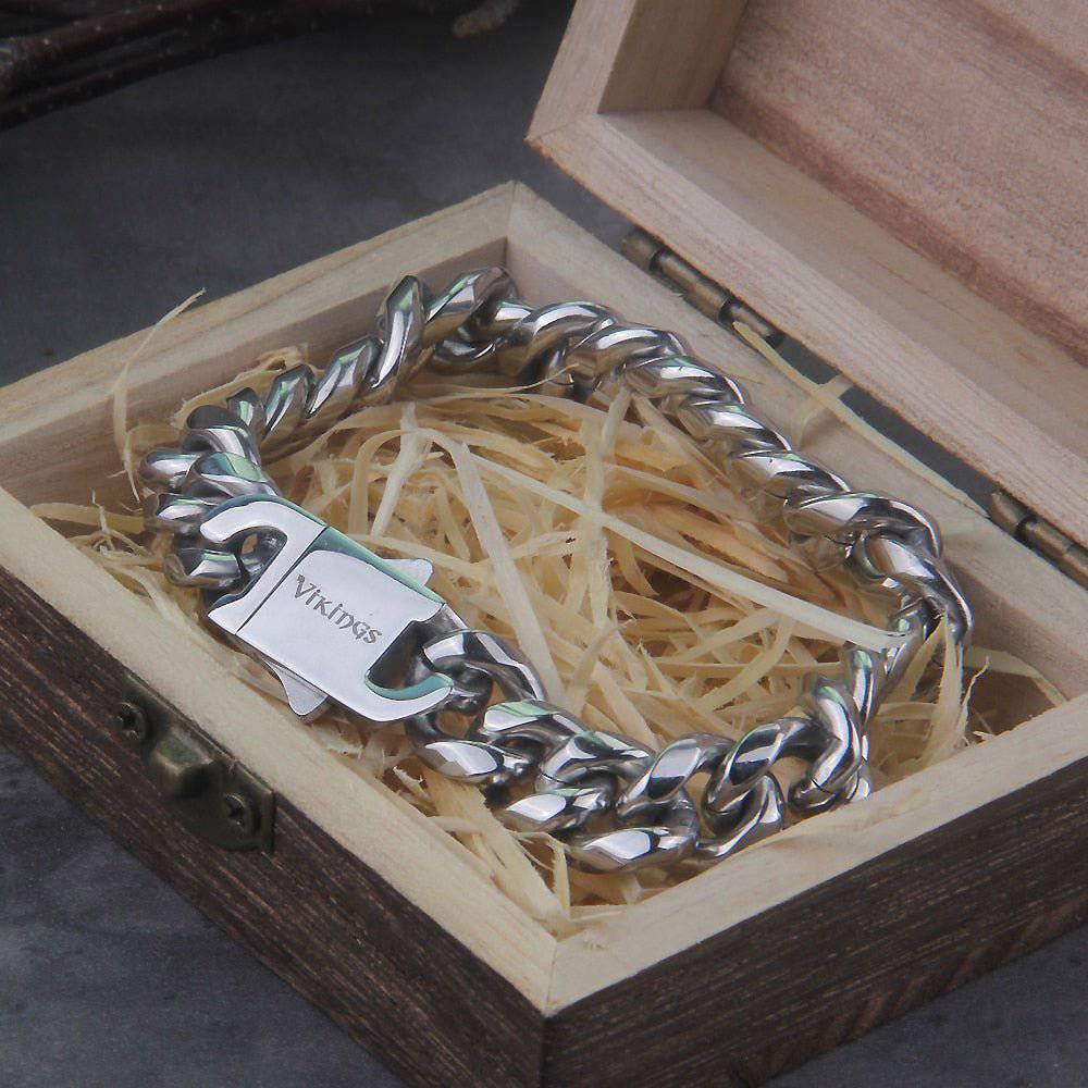 Cuban Link Chain Bracelet - Stainless Steel - Norsegarde