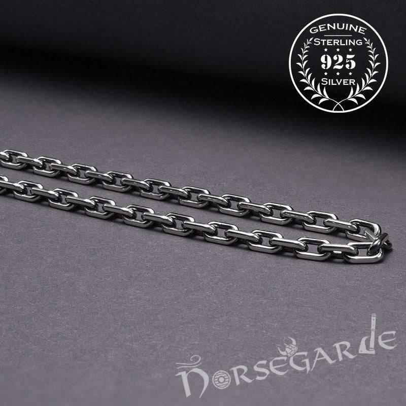 Handcrafted Anchor Chain Necklace - Sterling Silver - Norsegarde