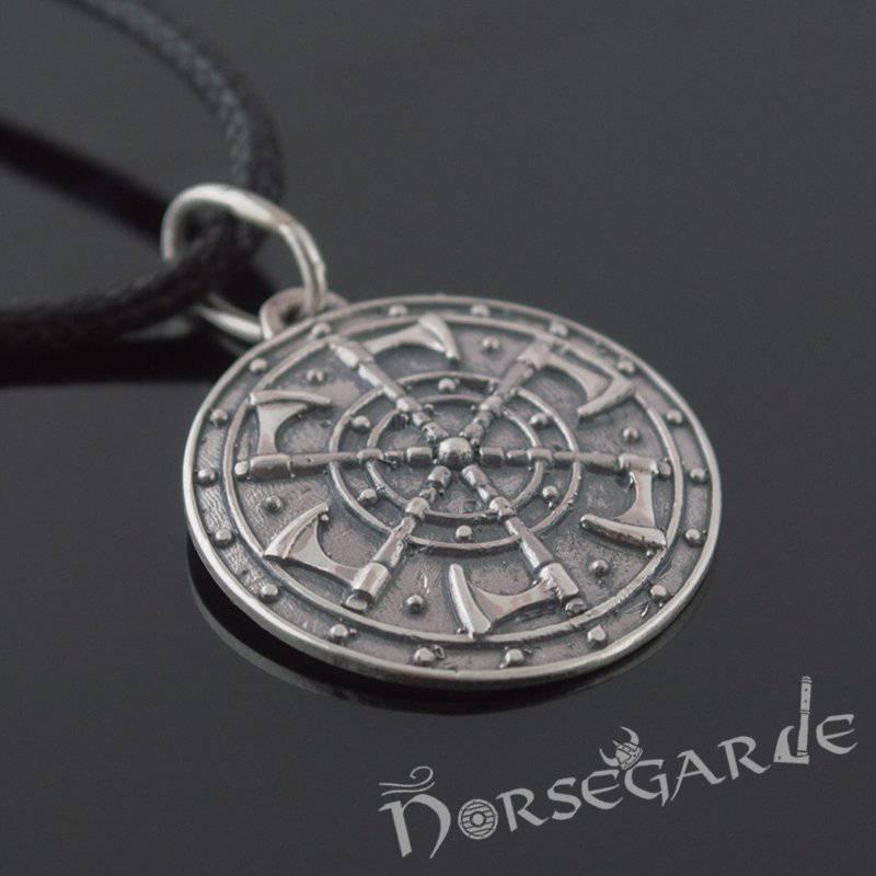Handcrafted Axe Kolowrat Pendant - Sterling Silver - Norsegarde