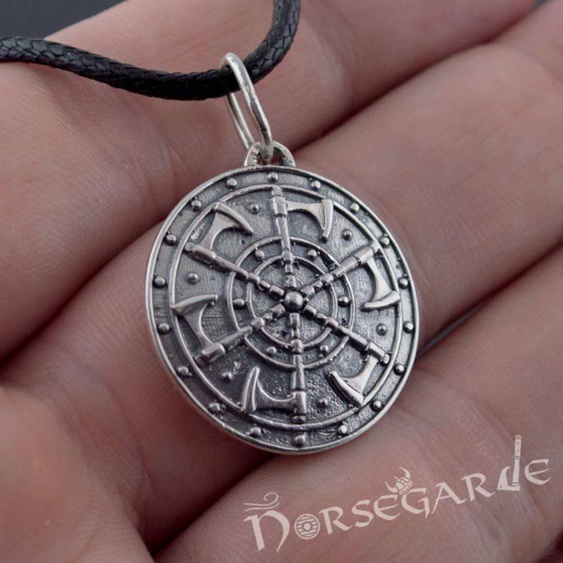Handcrafted Axe Kolowrat Pendant - Sterling Silver - Norsegarde