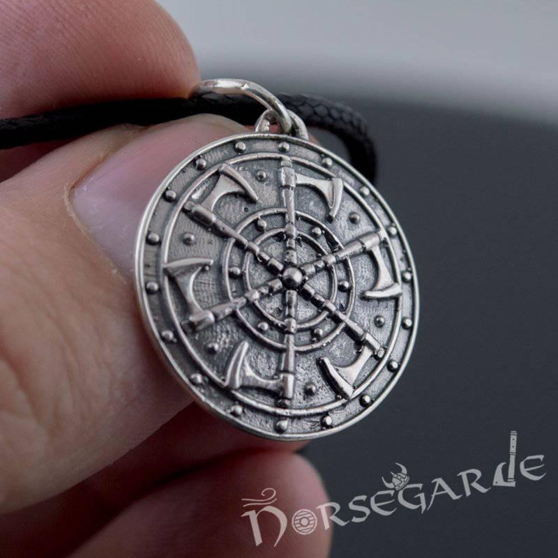 Handcrafted Axe Kolowrat Pendant - Sterling Silver - Norsegarde