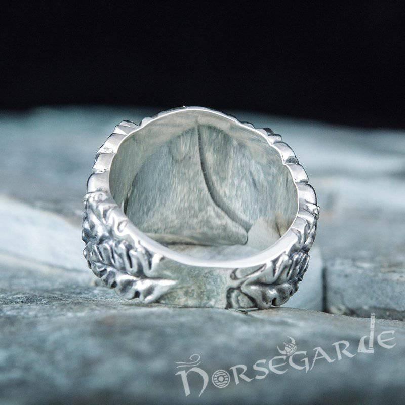 Handcrafted Bear Berserker Ring - Sterling Silver - Norsegarde