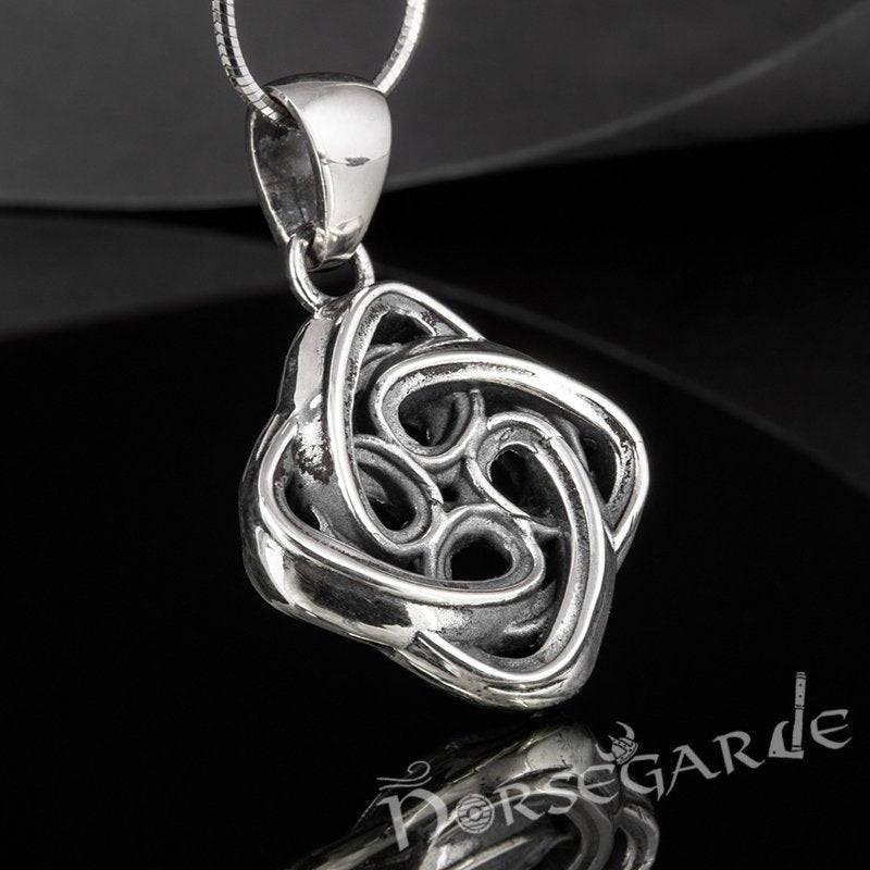Handcrafted Celtic Knot Pendant - Sterling Silver - Norsegarde