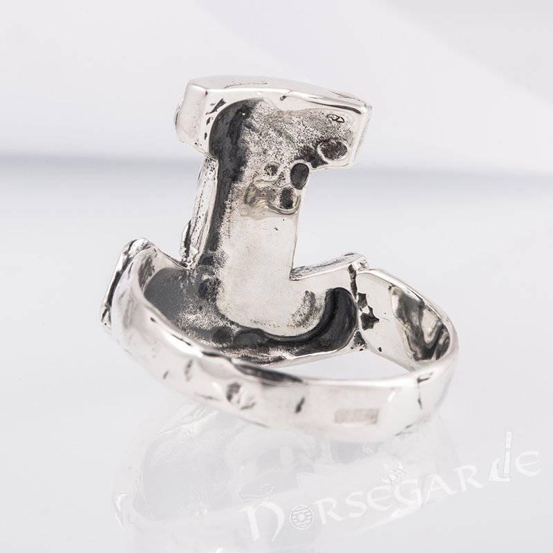 Handcrafted Celtic Mjölnir Ring - Sterling Silver - Norsegarde