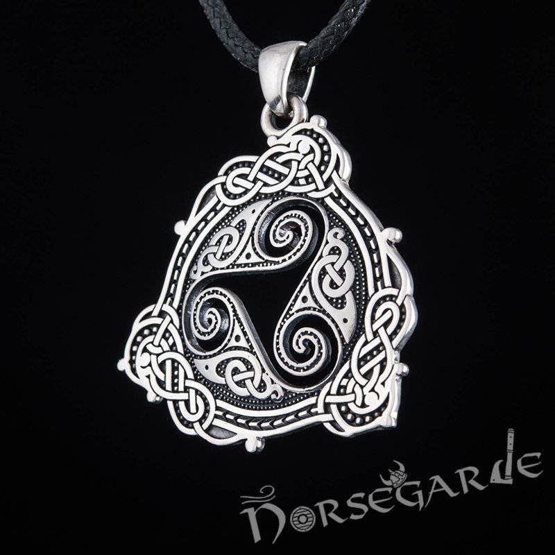 Handcrafted Celtic Triskelion Pendant - Sterling Silver - Norsegarde