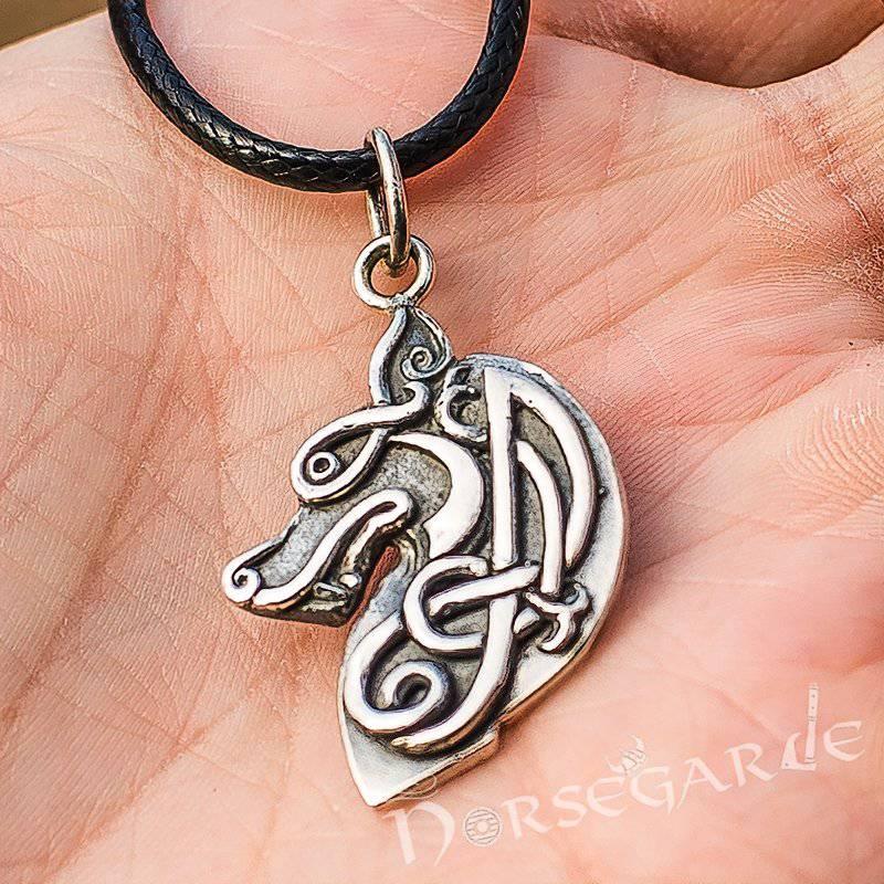 Handcrafted Celtic Wolf - Sterling Silver - Norsegarde