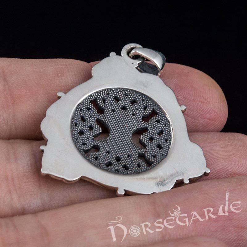 Handcrafted Celtic Yggdrasil Pendant - Sterling Silver - Norsegarde