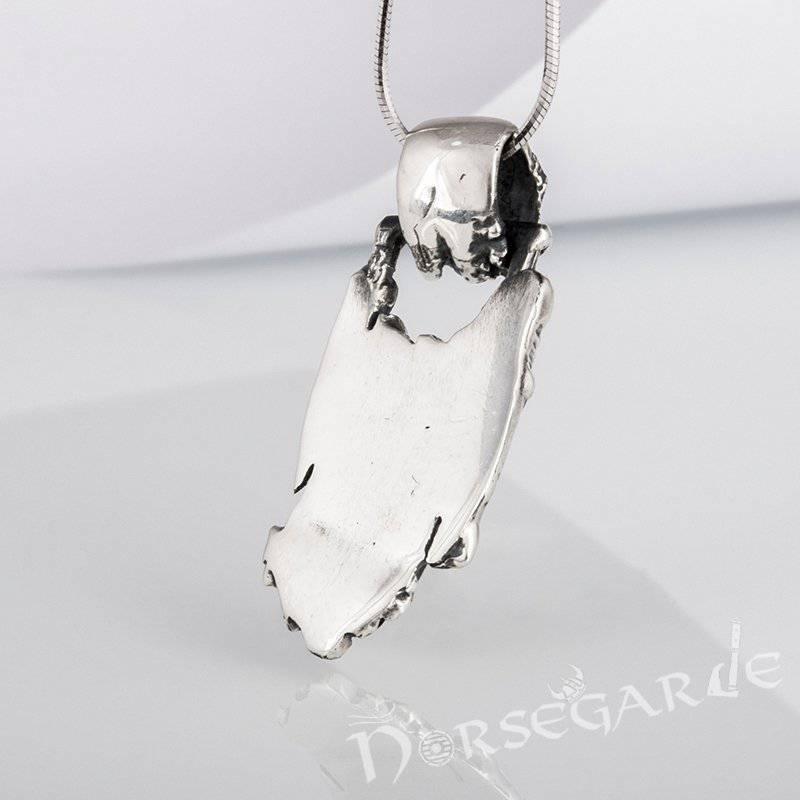 Handcrafted Druid Algiz Pendant - Sterling Silver - Norsegarde