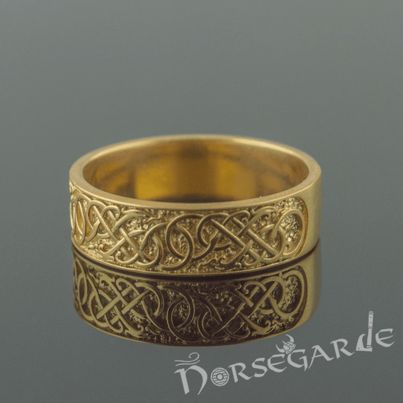 Handcrafted Early Urnes Ornamental Band - Gold - Norsegarde