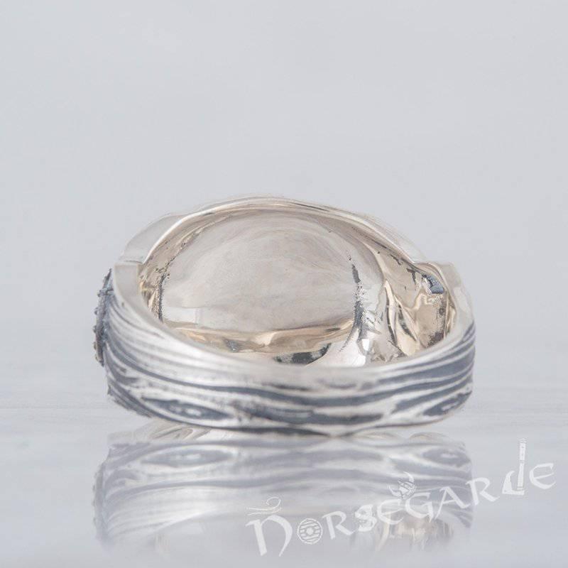 Handcrafted Helm of Awe Druid Signet Ring - Sterling Silver - Norsegarde