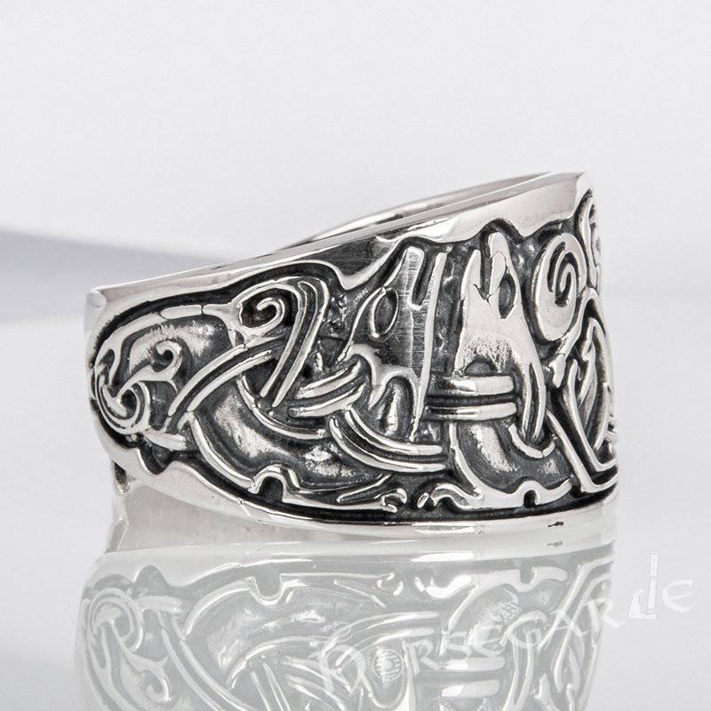 Handcrafted Jellinge Ornamental Band - Sterling Silver - Norsegarde